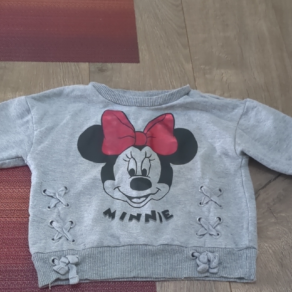 Minnie Mouse Gray Kids Sweatshirt
